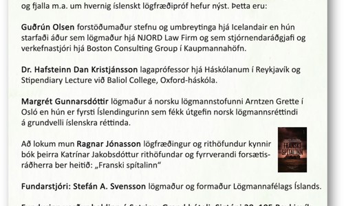 Jólafundur LÍ Og LMFÍ 12Des